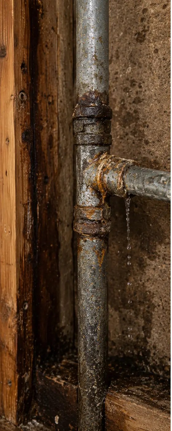Leaking Pipe Repipe — Phoenix, AZ — before restoration